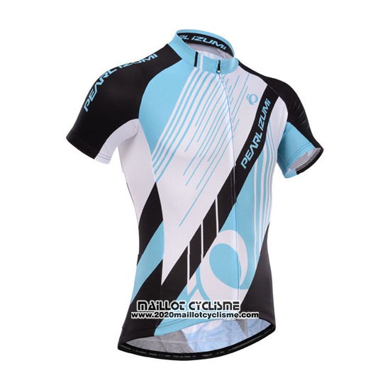 2014 Maillot Ciclismo Pearl Izumi Noir et Azur Manches Courtes et Cuissard